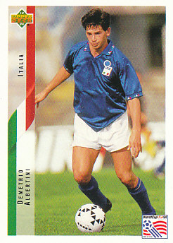 Demetrio Albertini Italy Upper Deck World Cup 1994 Eng/Ita #122